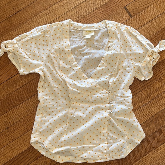 Polka dot blouse, maeve, size 4, Anthropologie - Picture 3 of 6